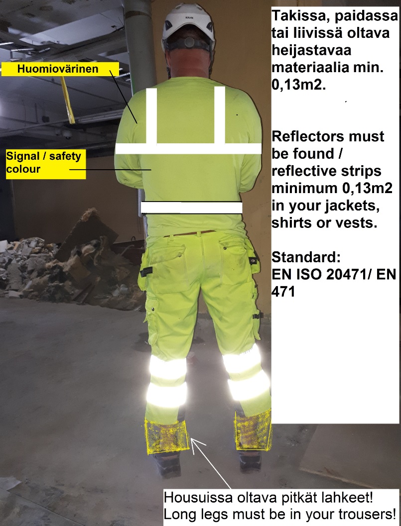 Reflectors needed jackets