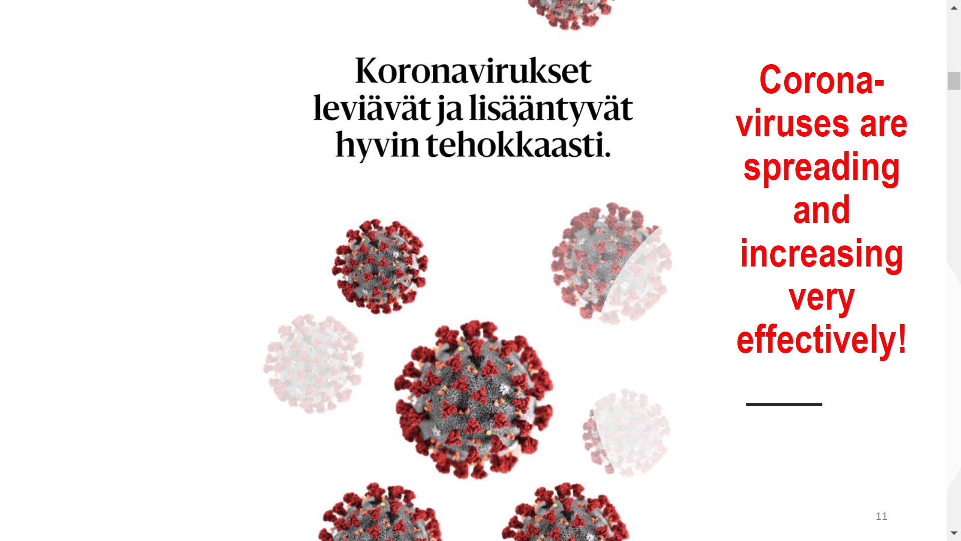 Coronavirus is danger